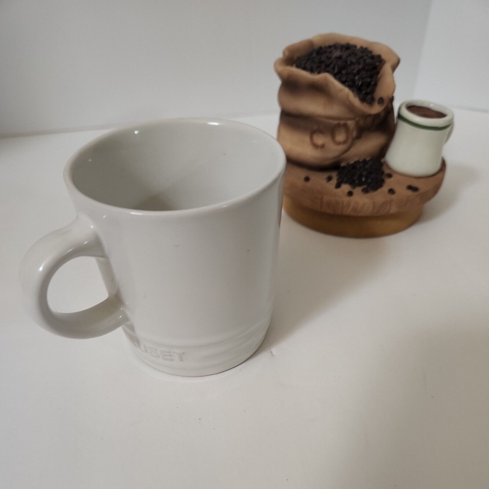 Le Creuset Stoneware Petite Espresso Mug WHITE 100 ml 31/2 oz‎